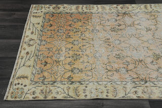 Floral Oushak Area Rug - Thumbnail