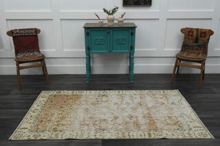 Floral Oushak Area Rug - Thumbnail