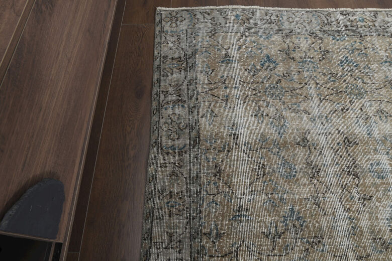 Floral Faded Area Rug