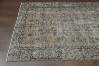 Floral Faded Area Rug - Thumbnail