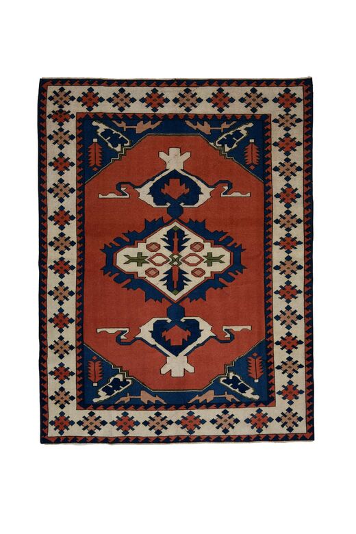 Red Navy Blue Area Rug