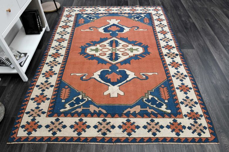 Red Navy Blue Area Rug