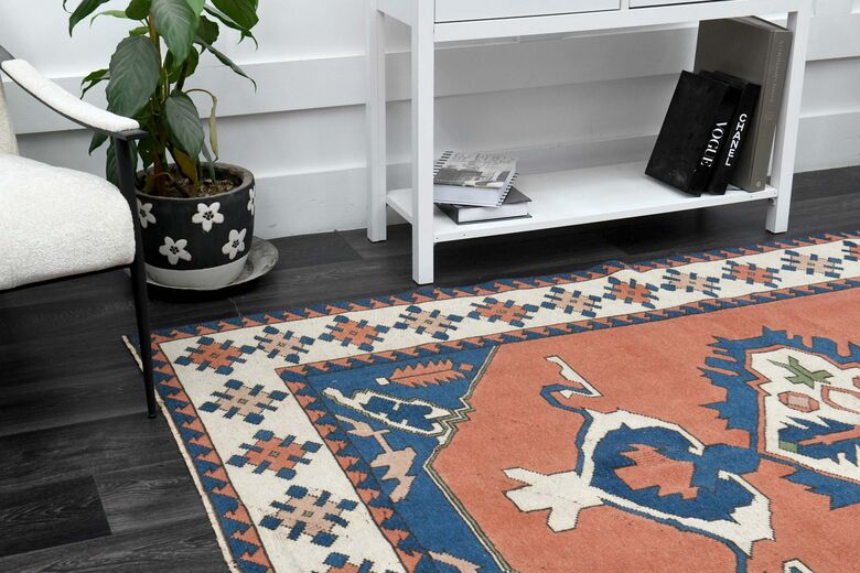 Red Navy Blue Area Rug
