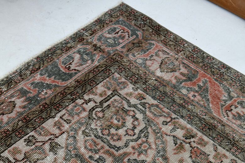 Pink Brown Area Rug