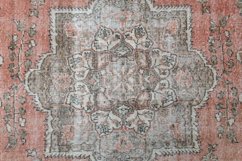 Pink Brown Area Anatolian Rug