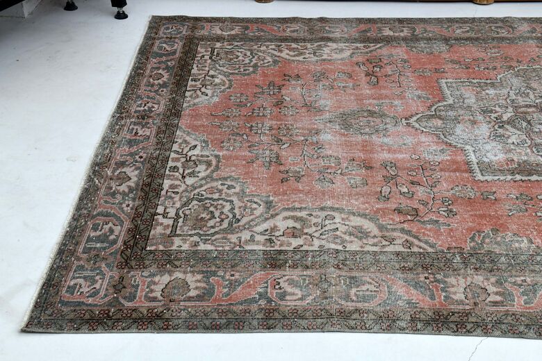 Pink Brown Area Anatolian Rug