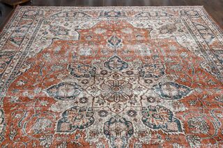 Orange Brown Area Rug - Thumbnail