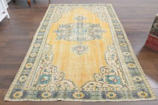 5x8 Handmade Vintage Area Rug - Thumbnail