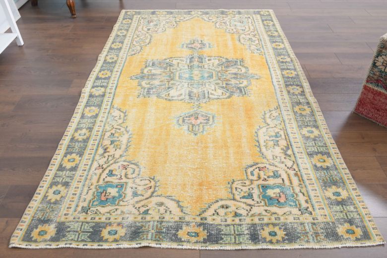 5x8 Handmade Vintage Area Rug