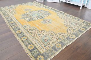 5x8 Handmade Vintage Area Rug - Thumbnail