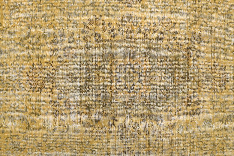 Pale Yellow Colored - Vintage Area Anatolian Rug