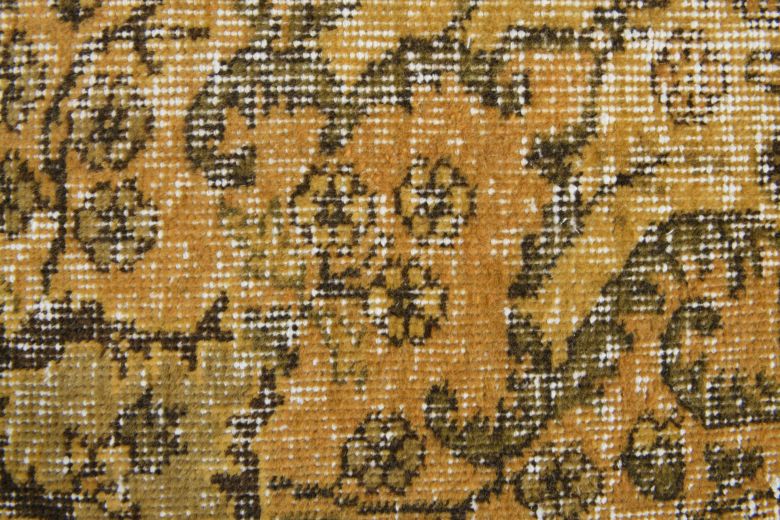 Pale Yellow Colored - Vintage Area Anatolian Rug