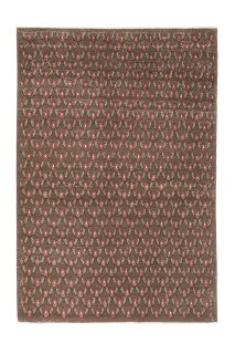 Ikat Brown Indoor Rug - 1980s - Thumbnail