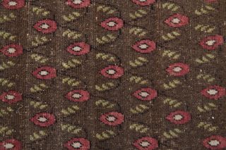 Ikat Brown Indoor Rug - 1980s - Thumbnail