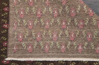 Ikat Brown Indoor Rug - 1980s - Thumbnail