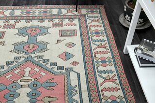 Beige Pink Area Rug - Thumbnail