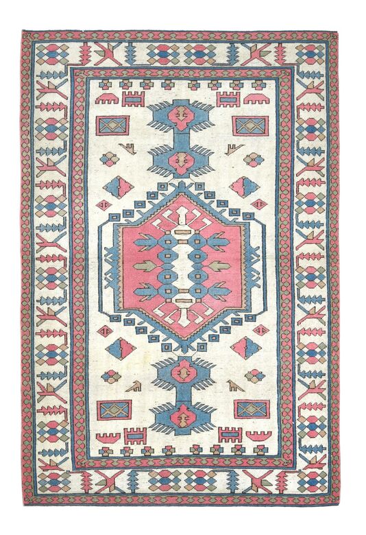 Beige Pink Area Rug