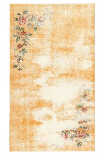 Distressed Handmade Vintage Area Rug - Thumbnail