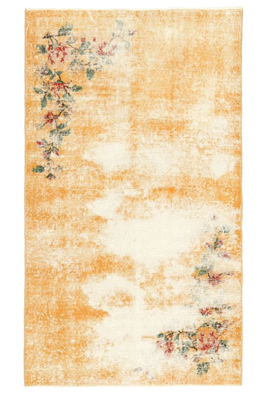 Distressed Handmade Vintage Area Rug