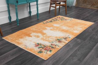 Distressed Handmade Vintage Area Rug - Thumbnail