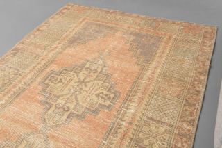 Semi-Antique 1950s Accent Rug - Thumbnail