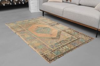 Semi-Antique 1950s Accent Rug - Thumbnail