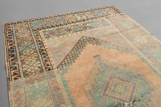 Semi-Antique 1950s Accent Rug - Thumbnail