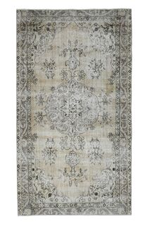 Handmade Beige Brown Area Anatolian Rug - Thumbnail