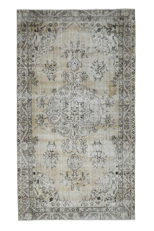 Handmade Beige Brown Area Anatolian Rug