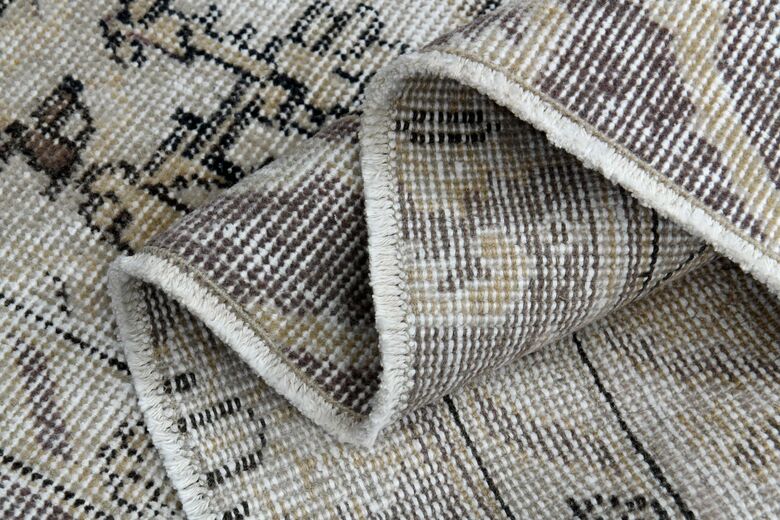 Handmade Beige Brown Area Anatolian Rug
