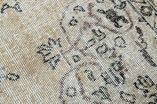Handmade Beige Brown Area Anatolian Rug - Thumbnail