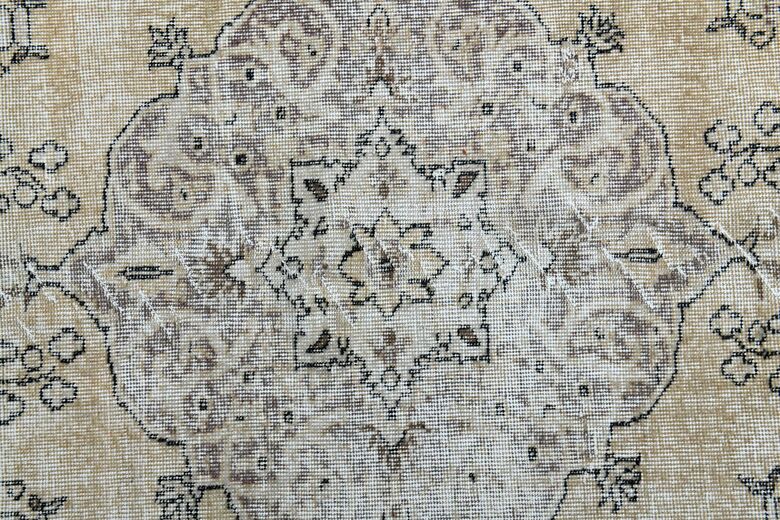 Handmade Beige Brown Area Anatolian Rug