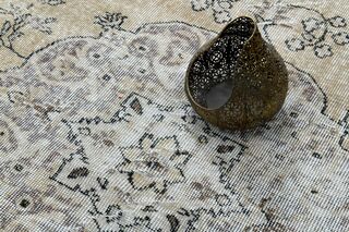 Handmade Beige Brown Area Anatolian Rug - Thumbnail
