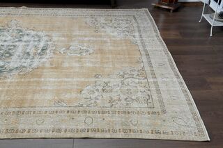 Faded Orange Brown Anatolian Rug - Thumbnail