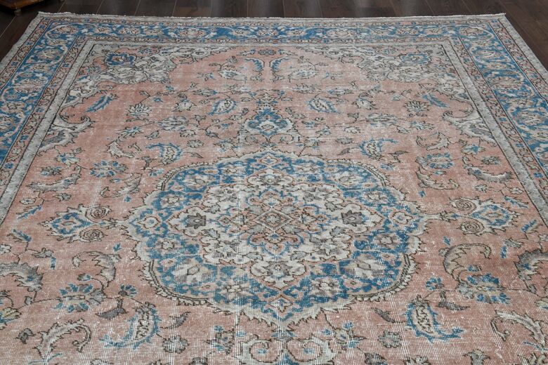 Excellent Pink Blue Area Rug