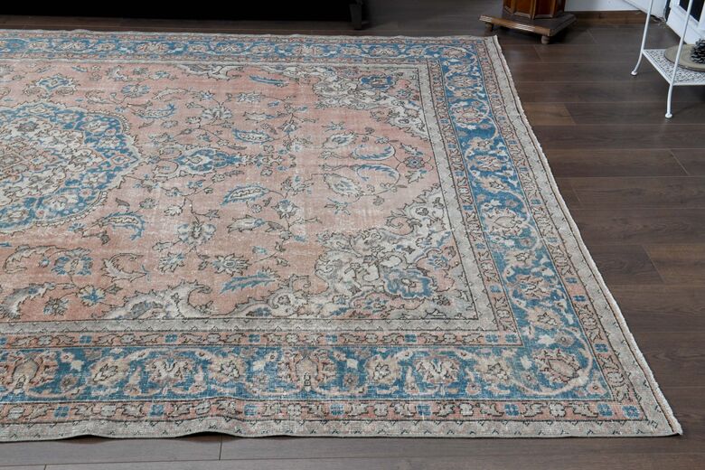 Excellent Pink Blue Area Rug