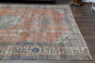 Orange Brown Area Rug - Thumbnail