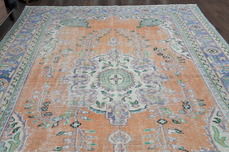 Orange Purple Vintage Rug