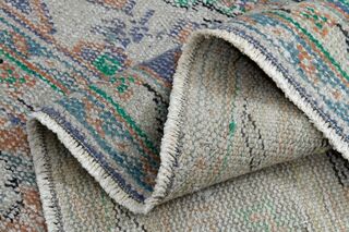 Orange Purple Vintage Anatolian Rug - Thumbnail