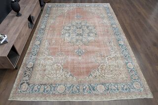Pink Blue Area Rug - Thumbnail