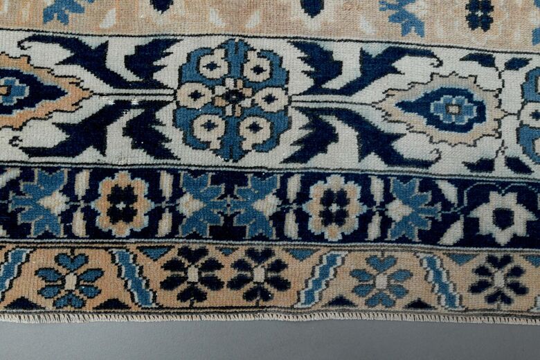 Scandinavian Blue Vintage Rug