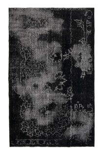 Black Distressed Vintage Rug - Thumbnail
