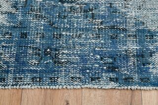 Distressed Blue Vintage Rug - Thumbnail