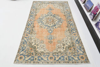 Handmade Vintage Oushak Rug - Thumbnail