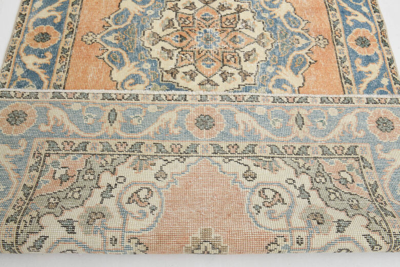 Handmade Vintage Oushak Rug