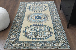 Handmade Vintage Area Rug - Thumbnail