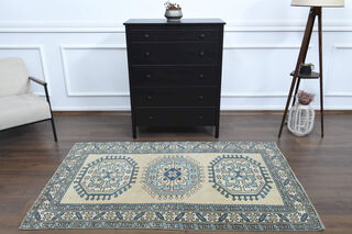 Handmade Vintage Area Rug - Thumbnail