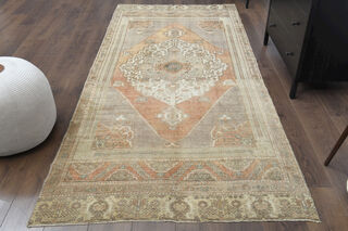 Handmade Vintage Long Area Rug - Thumbnail