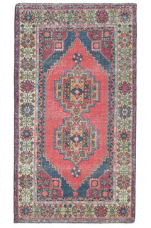 Handmade Vintage Area Rug - Thumbnail