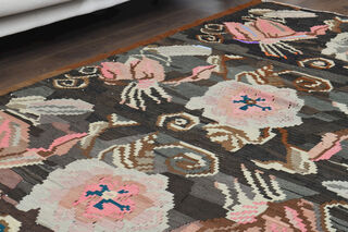Dark Garden - Handmade Vintage Anatolian Area Rug - Thumbnail